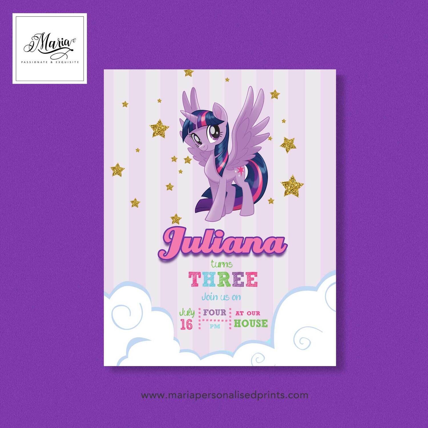 M Y L I T T L E  P O N Y  Birthday Invitation Set of 14