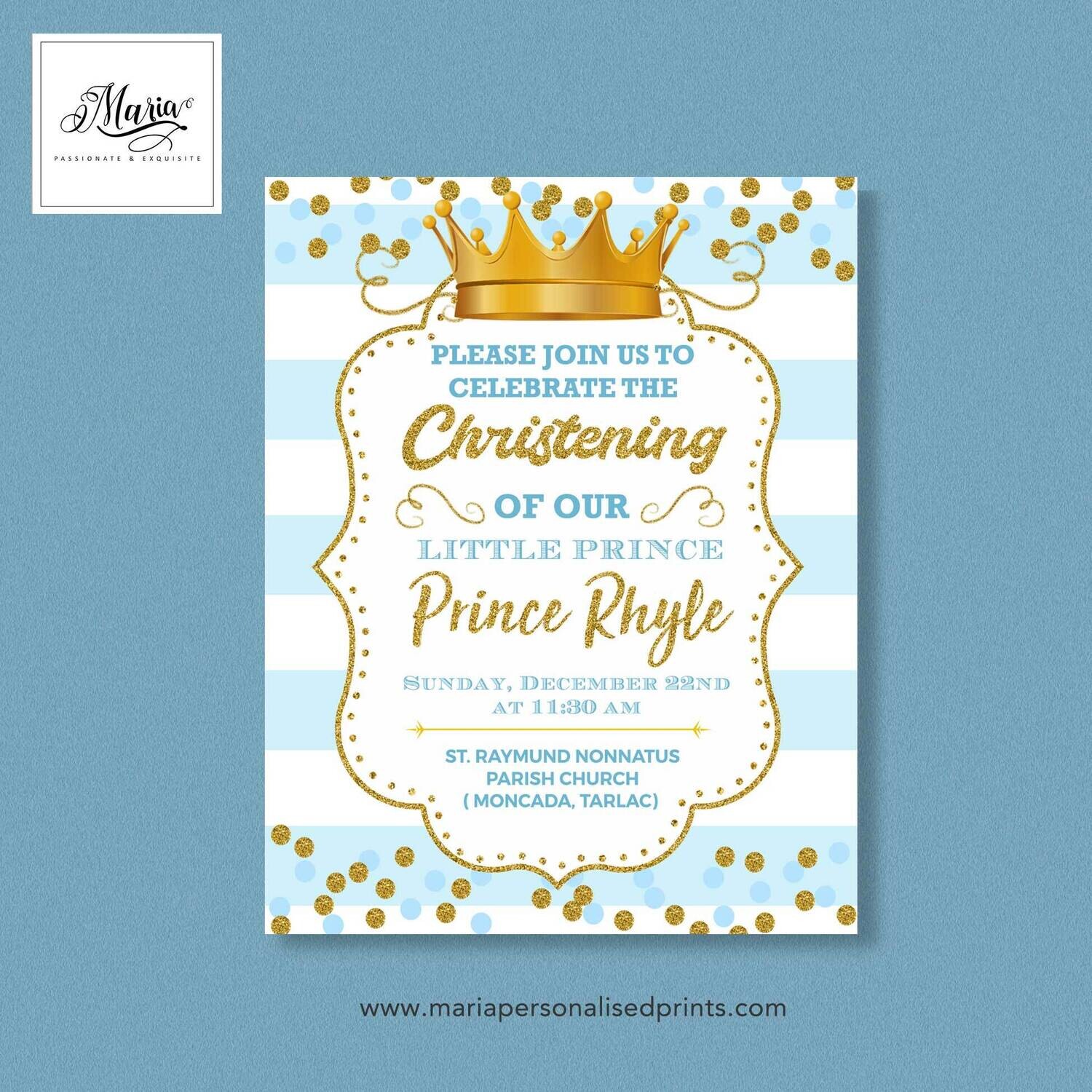 Prince Invitation Cards Set of 14