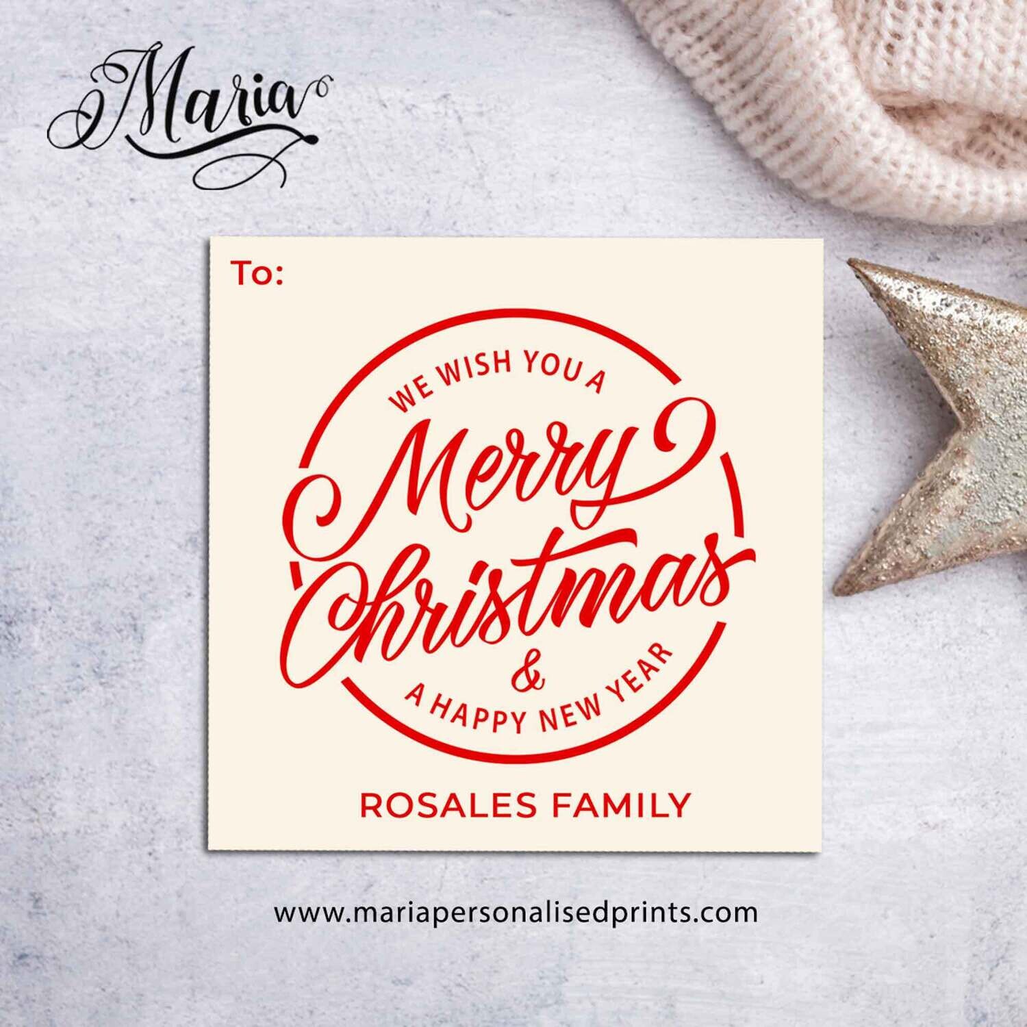 Christmas Gift Tags 2023-U