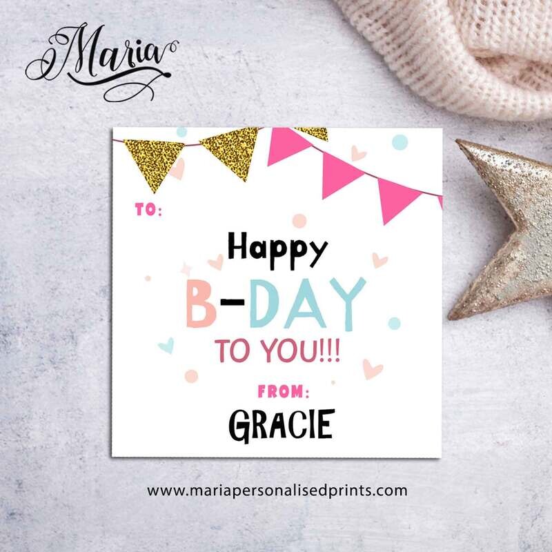 Happy Birthday Tags BC14