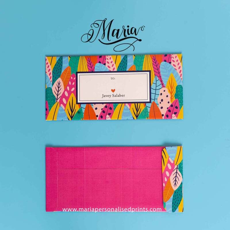 12 Pcs Personalized Money Envelopes Artistic Leaves