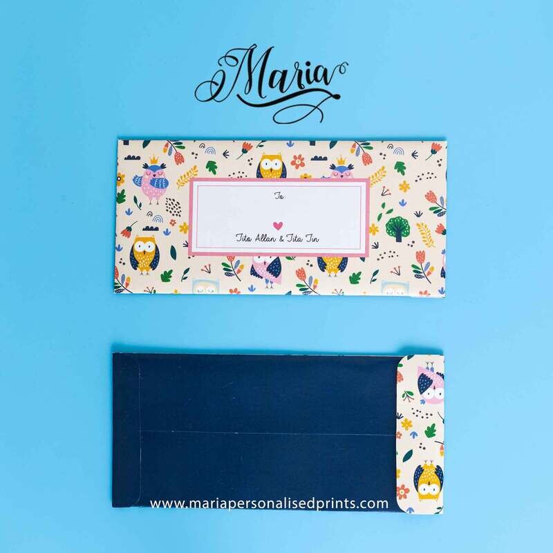 12 Pcs Personalized Money Owl Yellow