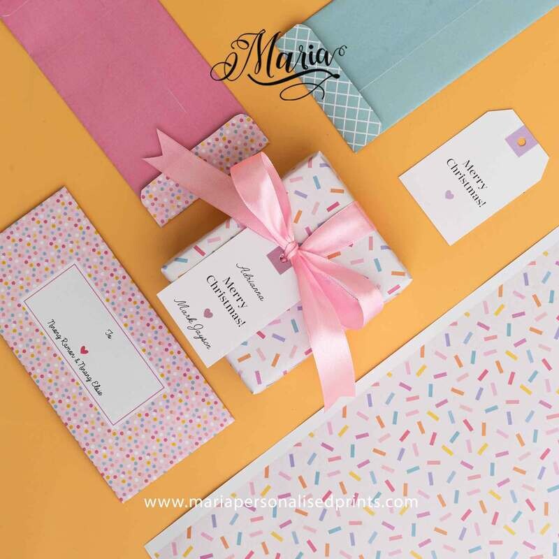 12 Pcs Gift Wrappers Pastel Sprinkle