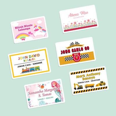 Back-to-School Sticker Labels