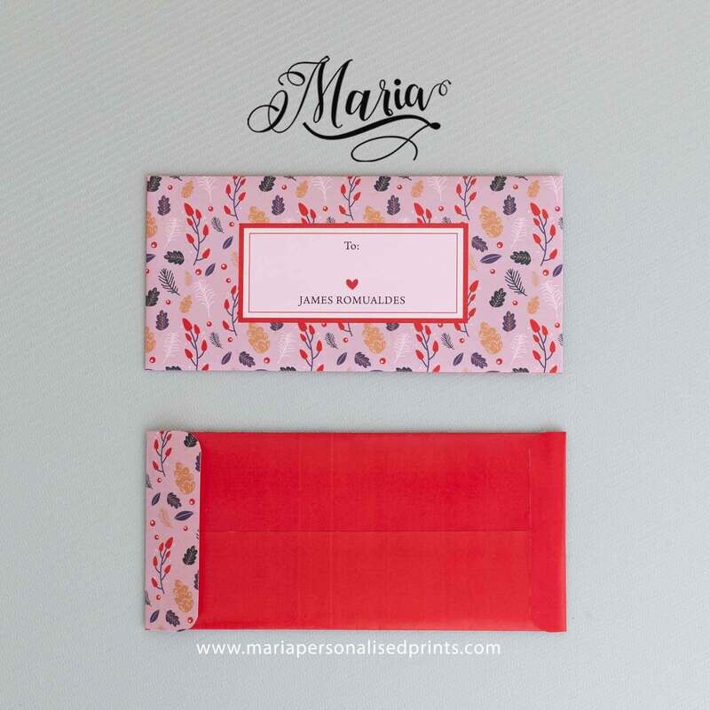 12 Pcs Personalized Christmas Money Envelopes F1