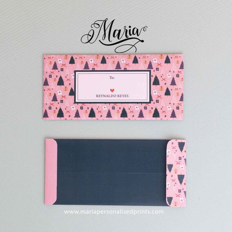12 Pcs Personalized Christmas Money Envelopes G1