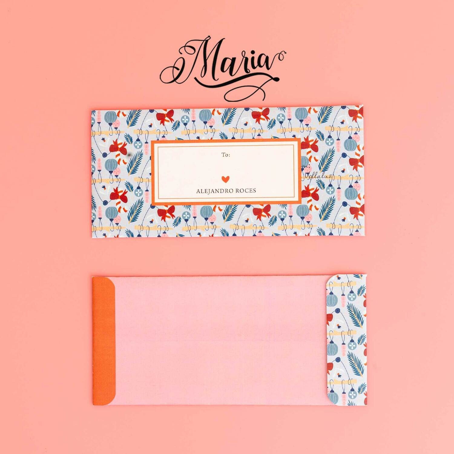 12 Pcs Personalized Christmas Money Envelopes