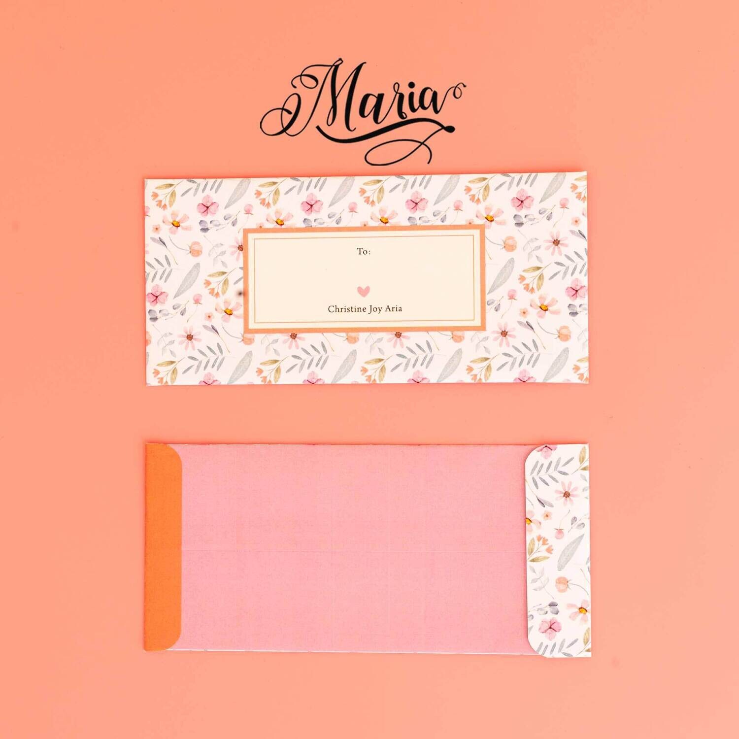 12 Pcs Personalized Christmas Money Envelopes