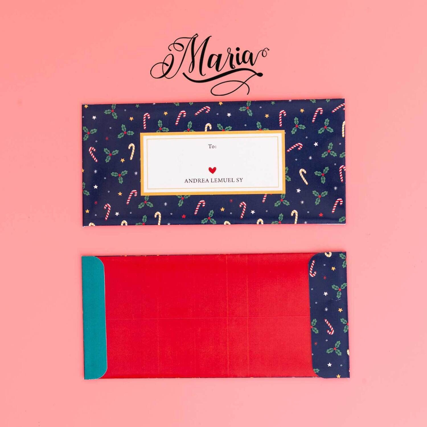12 Pcs Personalized Christmas Money Envelopes