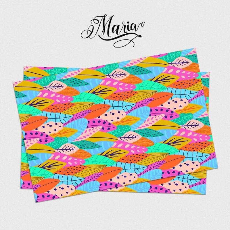 12 Pcs Gift Wrappers Artistic Leaves GW001