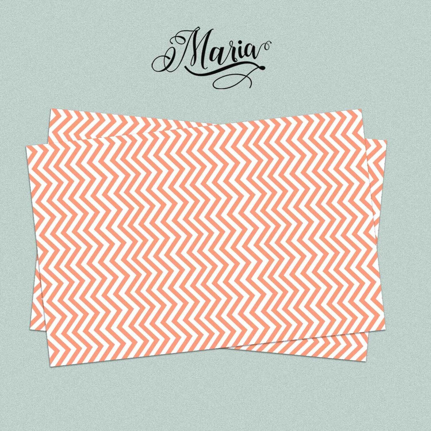 12 Pcs Gift Wrappers Pastel Chevron