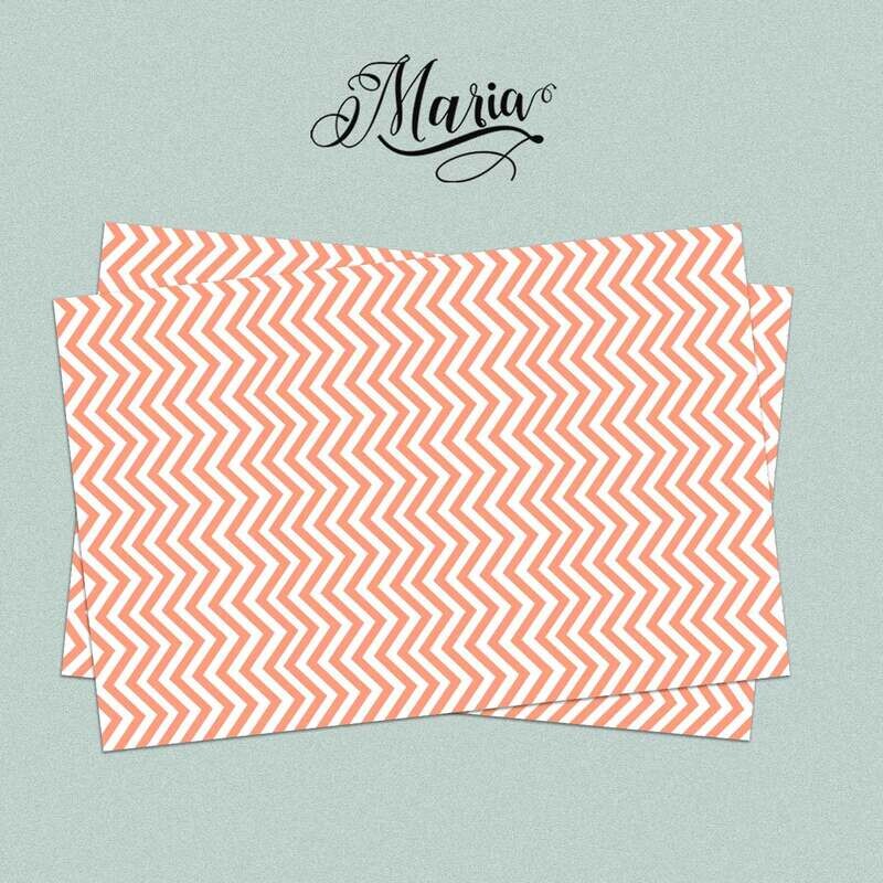 12 Pcs Gift Wrappers Pastel Chevron