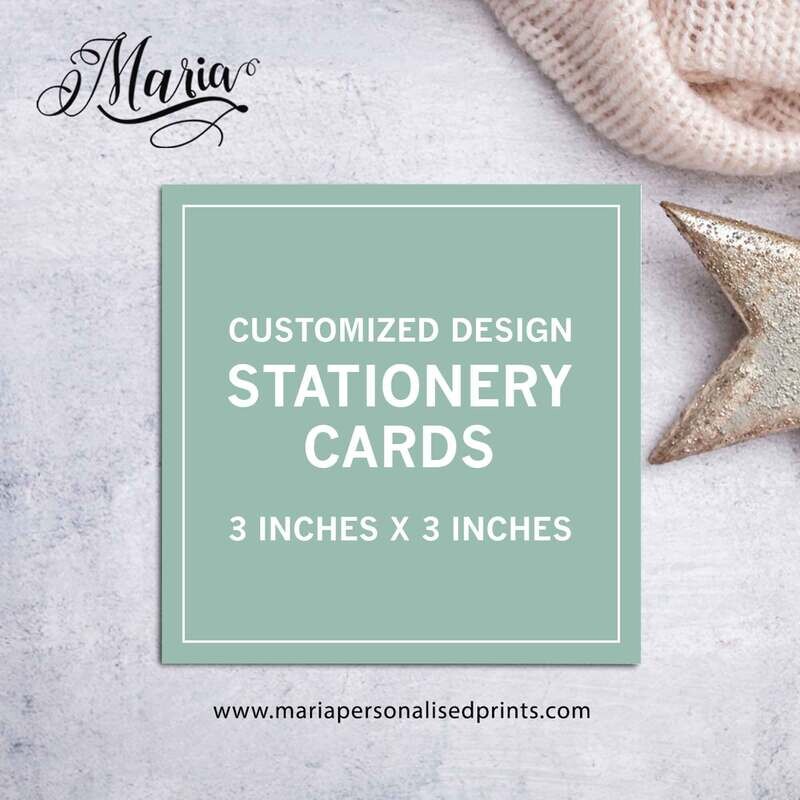 3 in x 3 in Customized Design Flat Cards