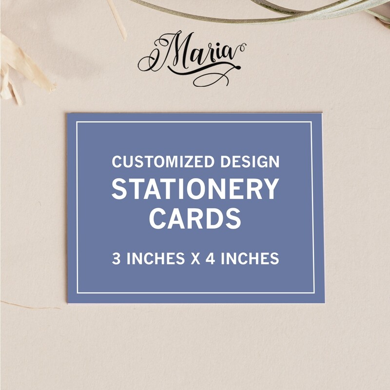 3 in x 4 in Customized Design Flat Cards