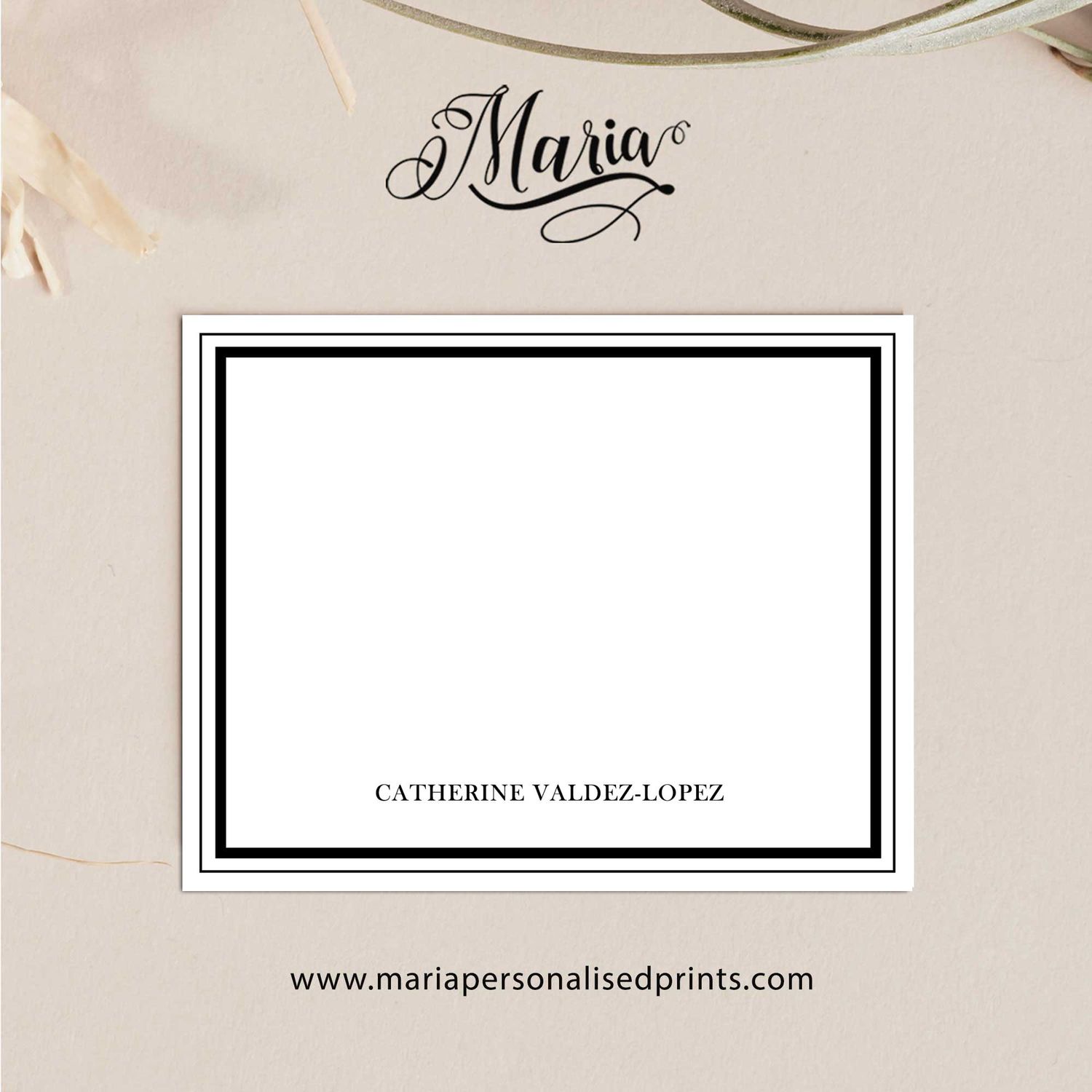 Personalized Note Cards MONOGRAM-U