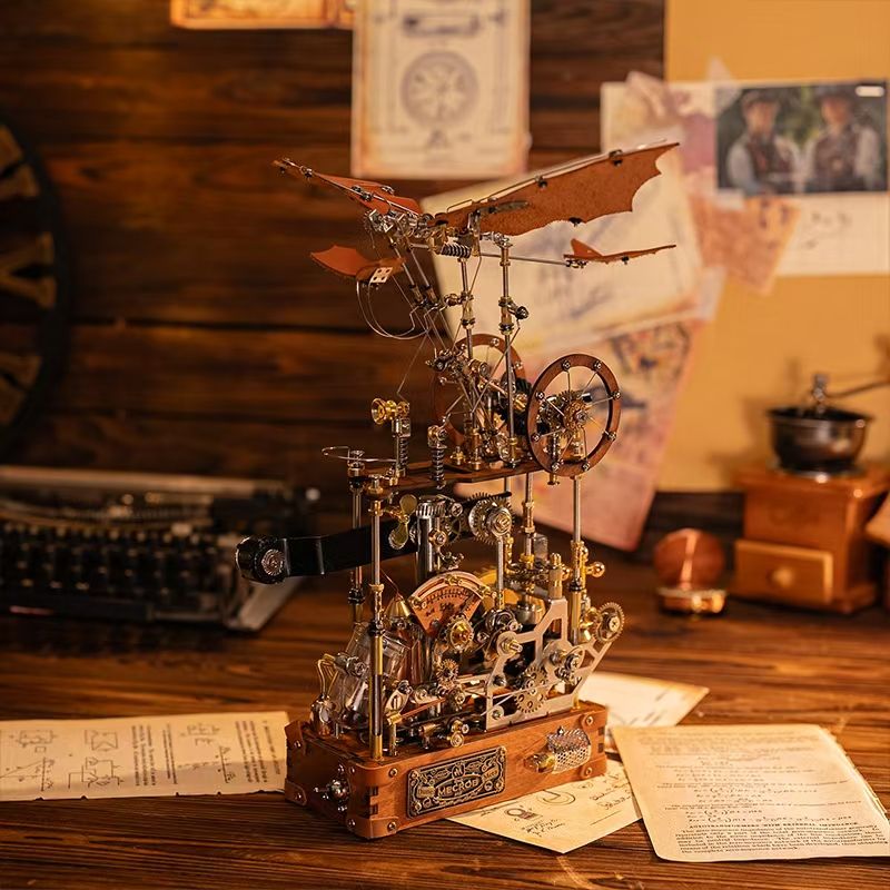 nautilus toy   Da Vinci manuscript flapping wing aircraft electric assembly model