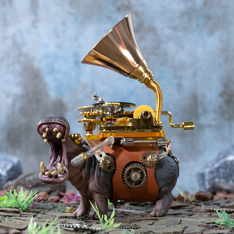 nautilus toy   Hippo Musician Metal Model