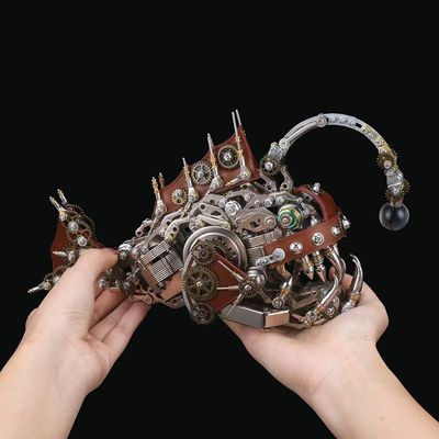 NAUTILUS TOY   lantern fish metal assembly mecha model steampunk three-dimensional puzzle adult decompression toy