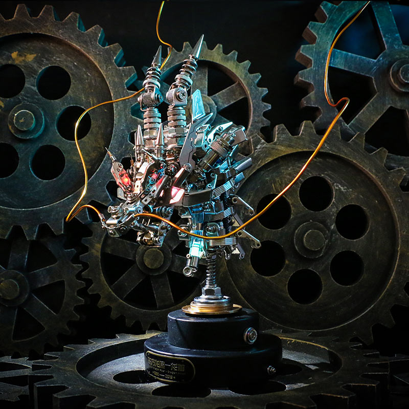 NAUTILUS TOY    East Dragon Roaring Twelve Zodiac Dragon Head Metal Assembly Model the Year of the Loong