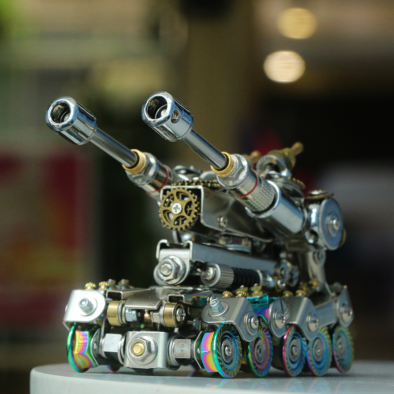 NAUTILUS TOY Red Alert Tank Metal Assembled Mech Model High Difficulty Toy