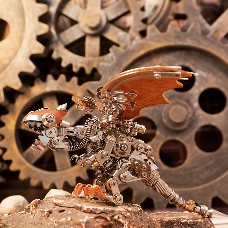 NAUTILUS TOY  Nidhogg Steam Dragon Toy Handmade Metal Assembly Model