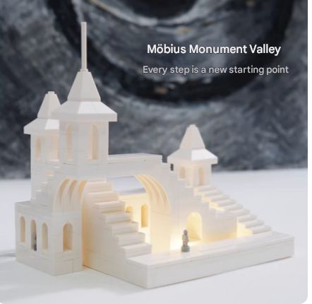 nautilus toy Castle building blocks Möbius Monument Valley architectural model