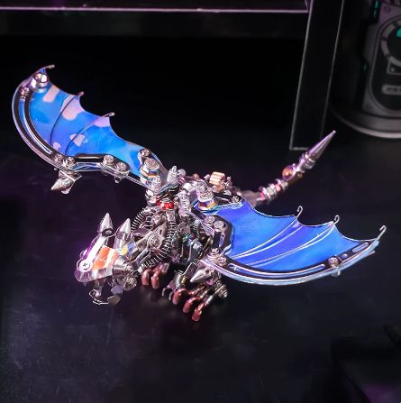 NAUTILUS TOY  Nidhogg Colorful Dragon Toy Handmade Metal Assembly Model