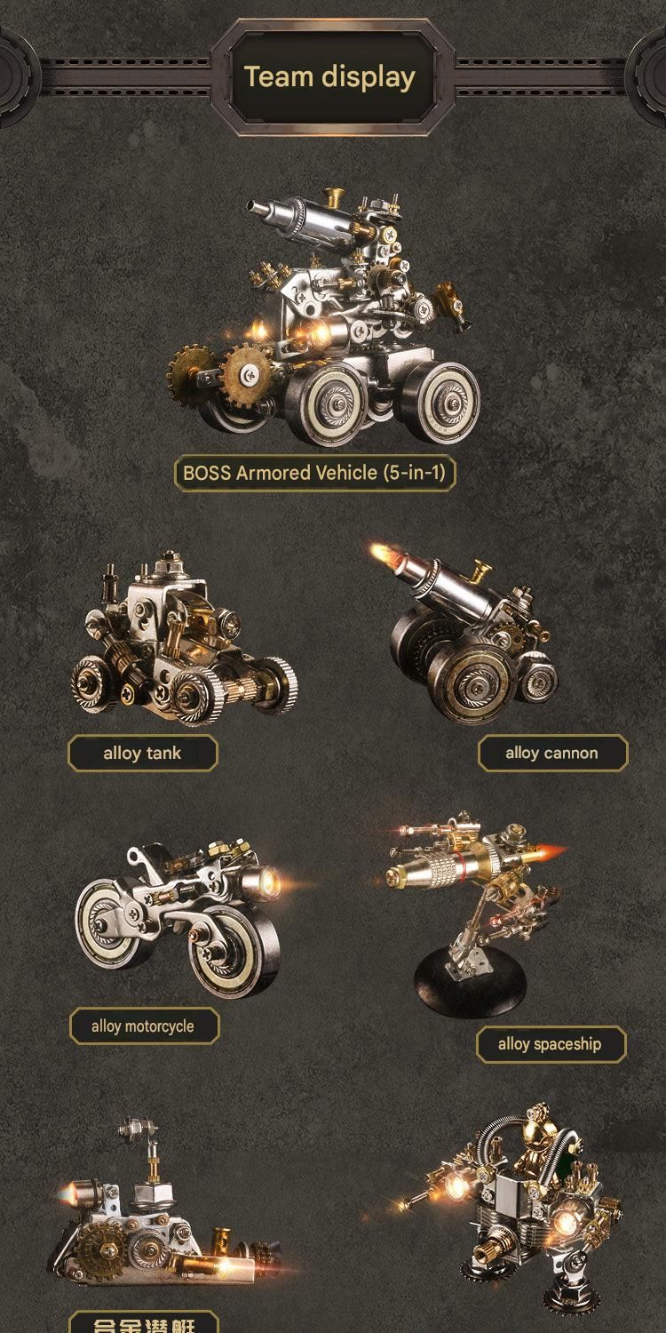 NAUTILUS TOY  Alloy Armor Series Metal Assembly Model Blind Box