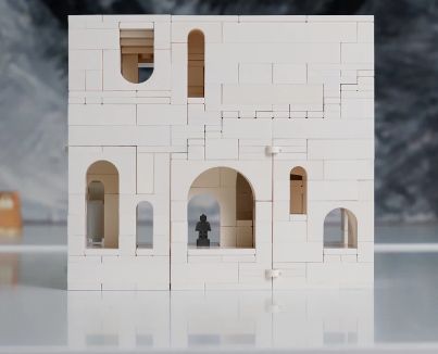 NAUTILUS TOY City of Changes 05 Castle Building Blocks Series Small Particle Blocks