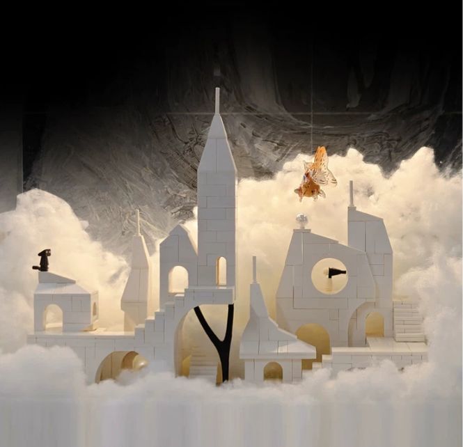 Nautilus Toy water City X1 Transformation Series White Castle Building Blocks