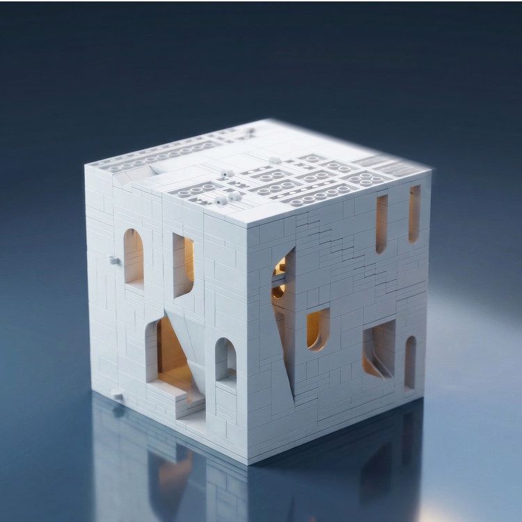 Nautilus Toy The Unfinished Journey,The Undying Vigil, The Unfinished Verses Transformation Series White Castle Building Blocks