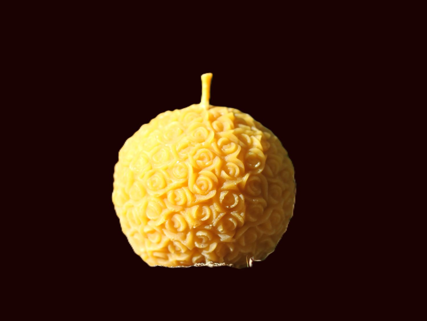 Rosa arcana d'or bougie artisanale en cire d'abeille