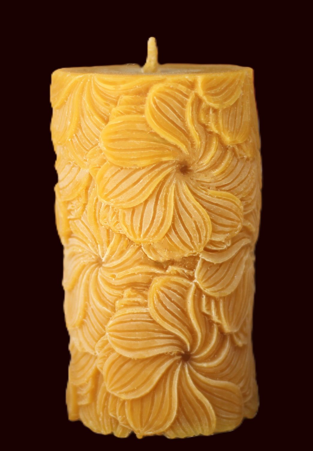 Chloris d'or, bougie artisanale en cire d'abeille