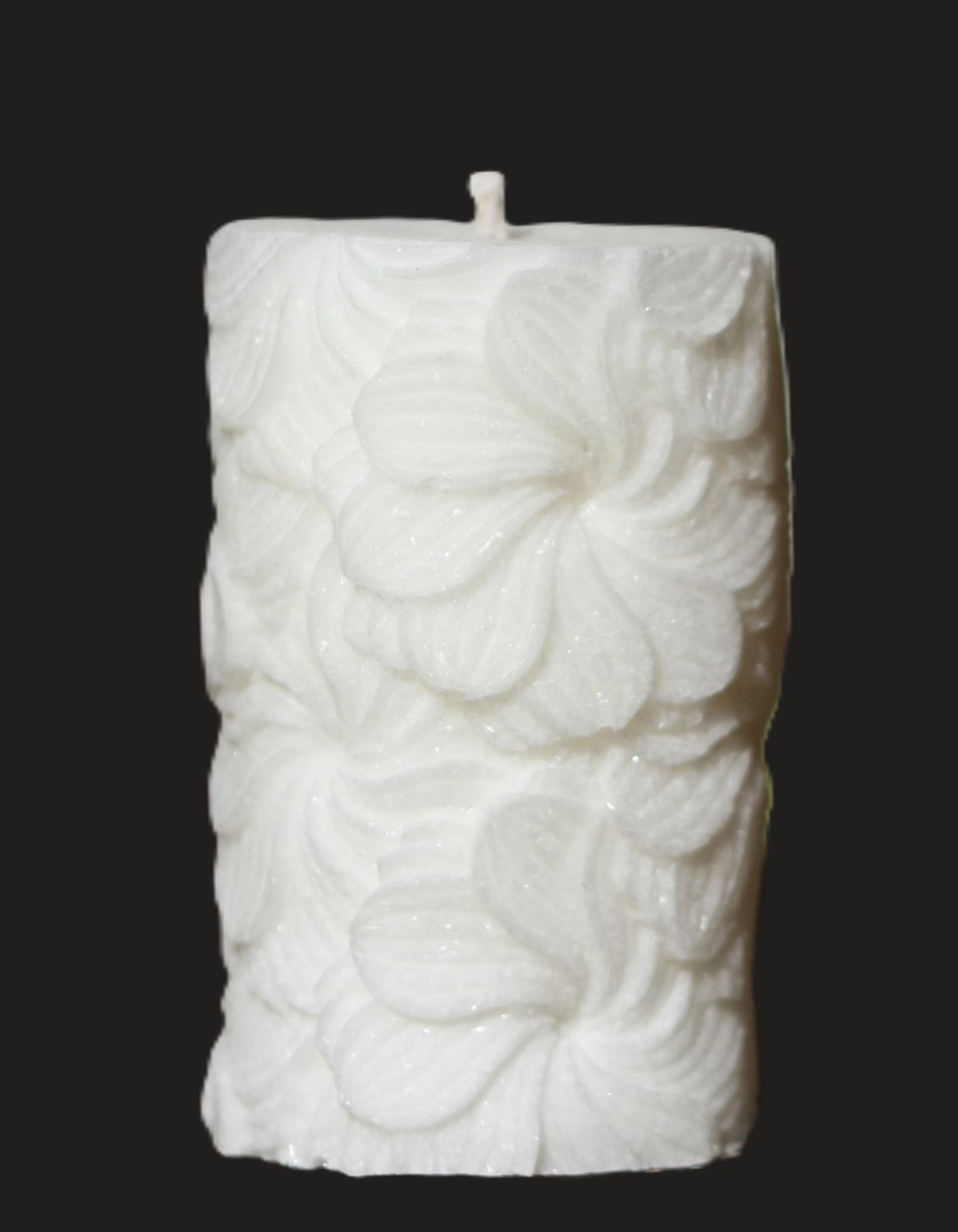 Chloris la blanche, bougie artisanale en cire végétale d'olive