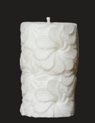 Chloris la blanche, bougie artisanale en cire végétale d'olive