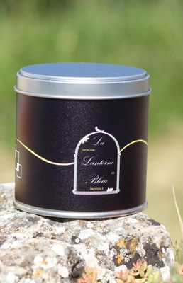 Tao, boite à thé métal illustrée noire