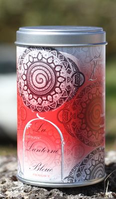 Omkara, boite à thé métal illustrée mandala