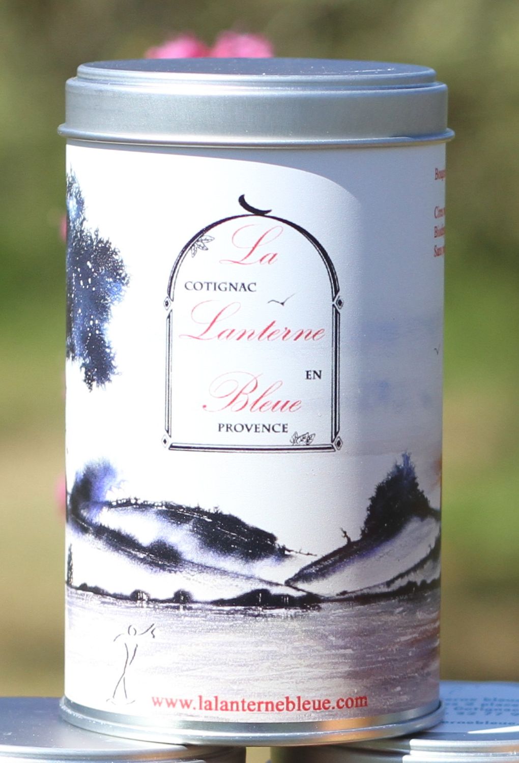 Kukisho, boite à thé métal illustrée estampe