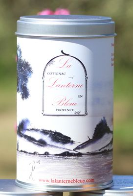 Kukisho, boite à thé métal illustrée estampe