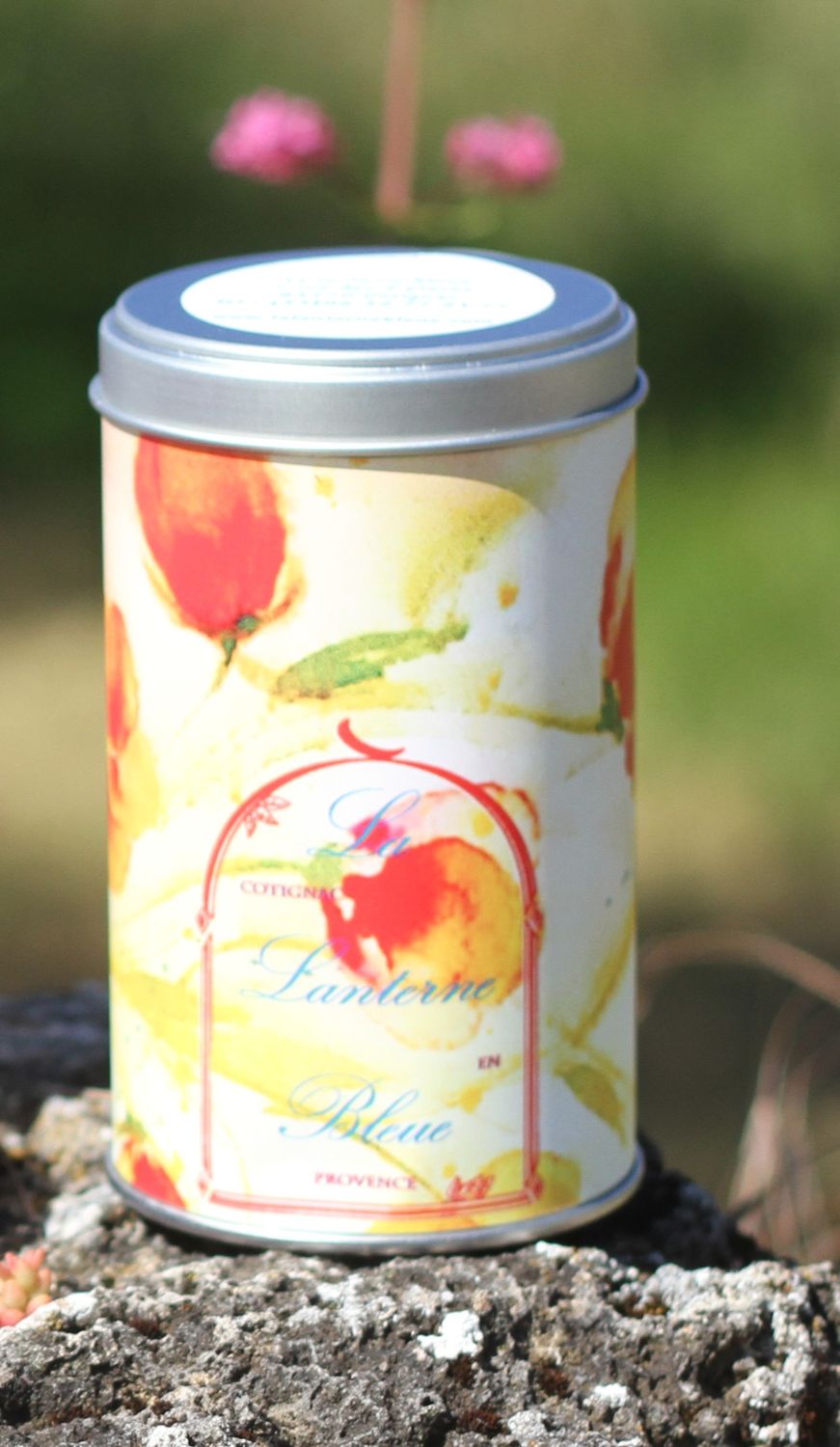 Flora, boite à thé métal illustrée aquarelle florale