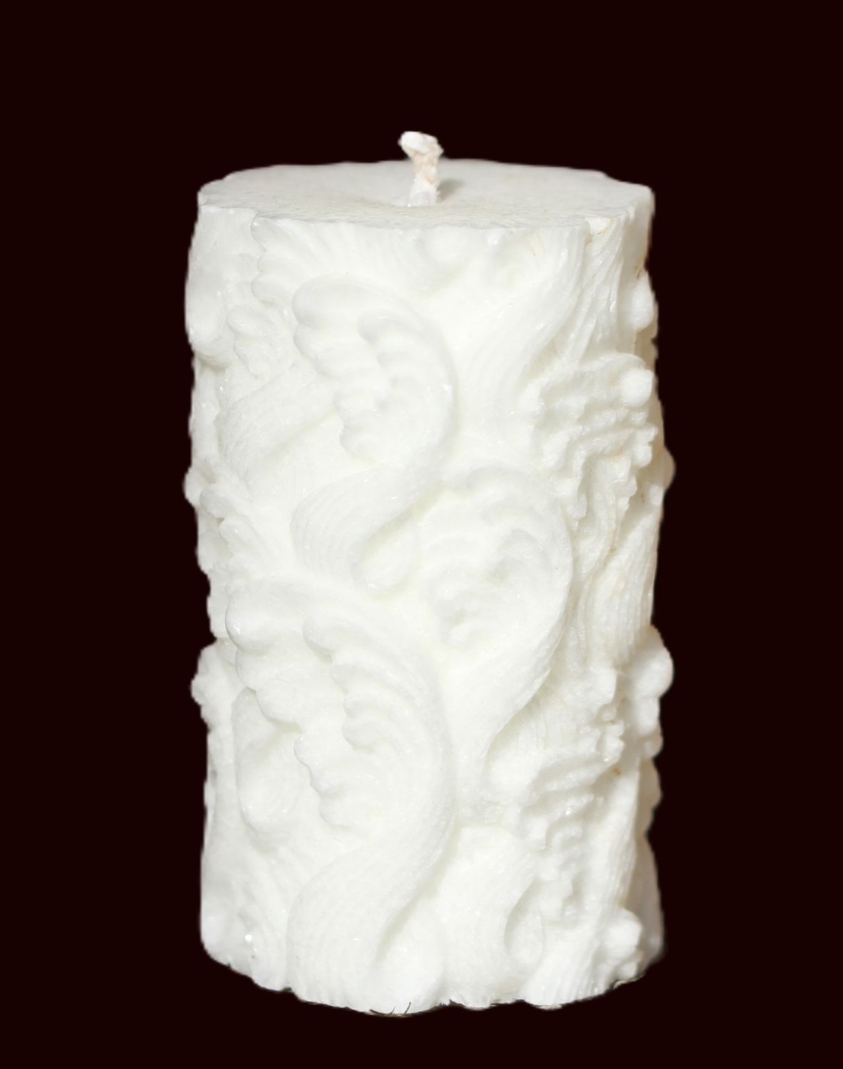 Cassiopée la blanche, bougie artisanale en cire végétale d'olive