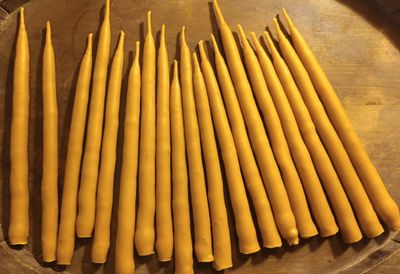 Luma d'or, 10 cierges en cire d'abeille fabrication artisanale