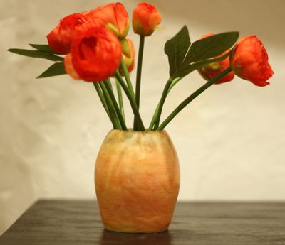 Vase en grès mangue