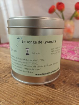 Thé vert fruité "Le songe de Lysandra" Thé vert fruité "Le songe de Lysandra"