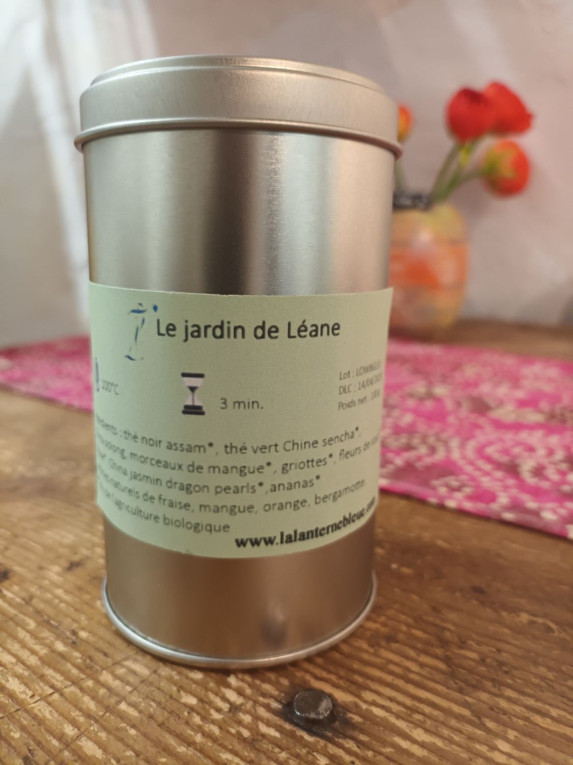 Thé noir fruité et floral "Le jardin de Léane"