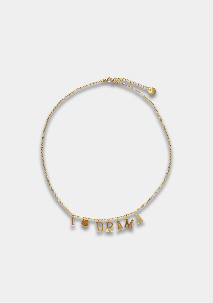 I LOVE DRAMA KETTING gold