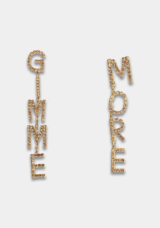 GIMME MORE OORBELLEN gold