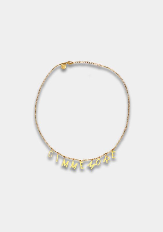 GIMME MORE KETTING gold