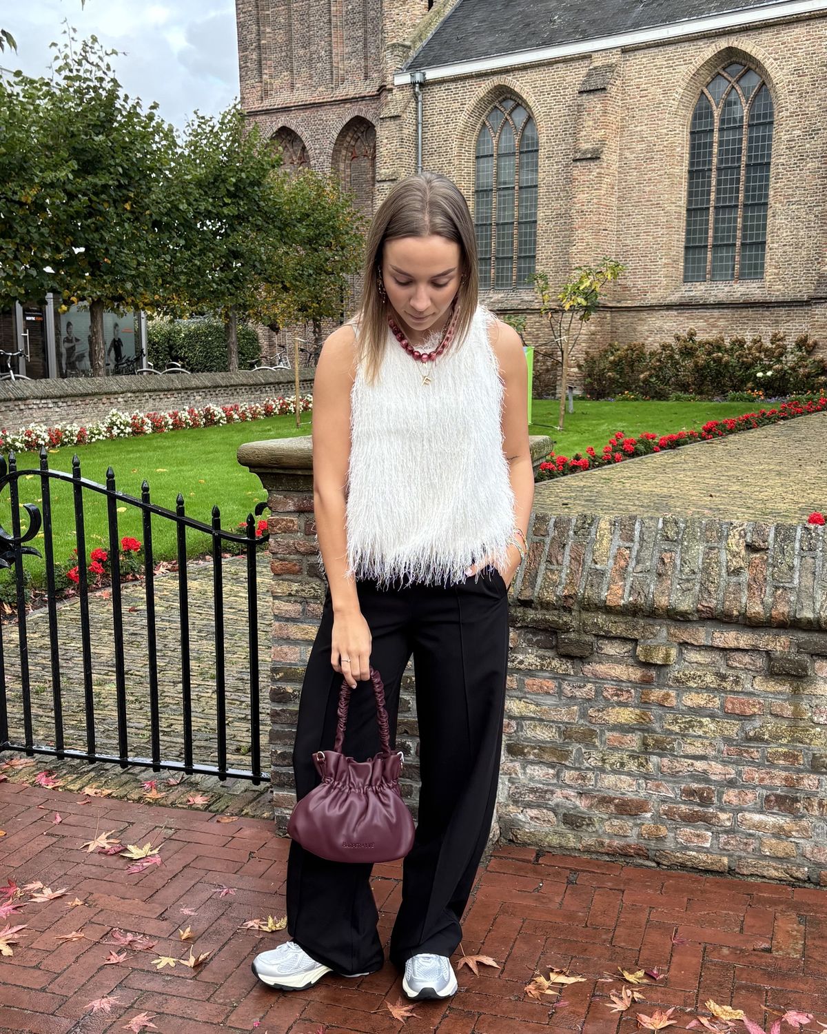 Hannah fluffy top crème