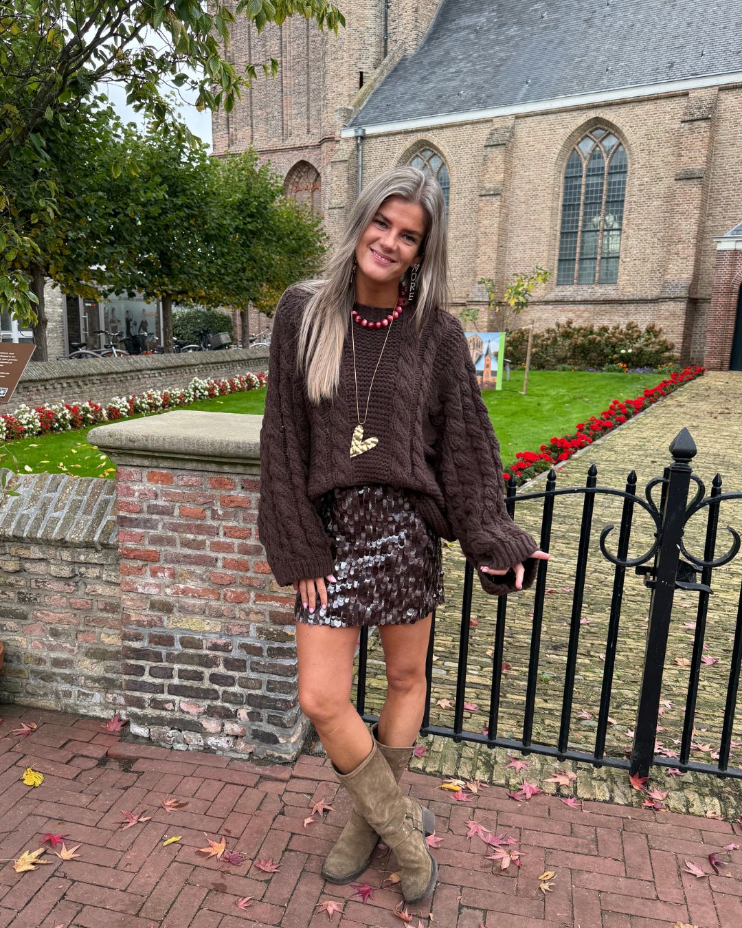 LILY SKIRT brown